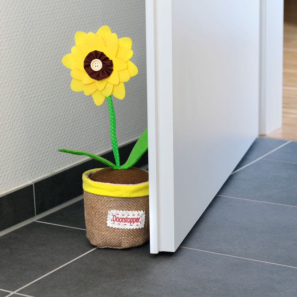 Textiler Türstopper Sonnenblume
