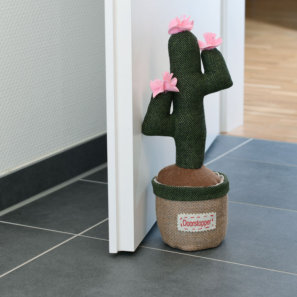 Textiler Türstopper Kaktus