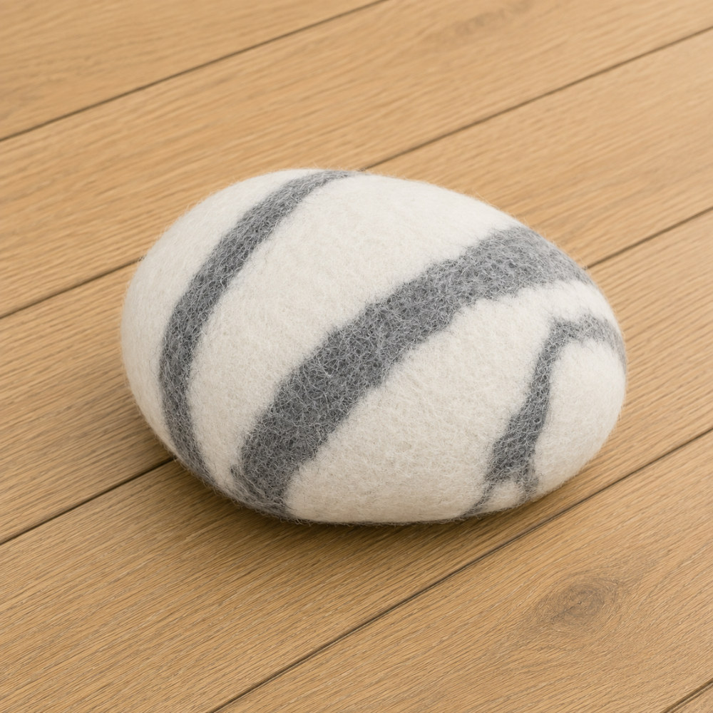 Türstopper Stopstone - WEISS-GRAU - 1 Stück - ca. 1 kg